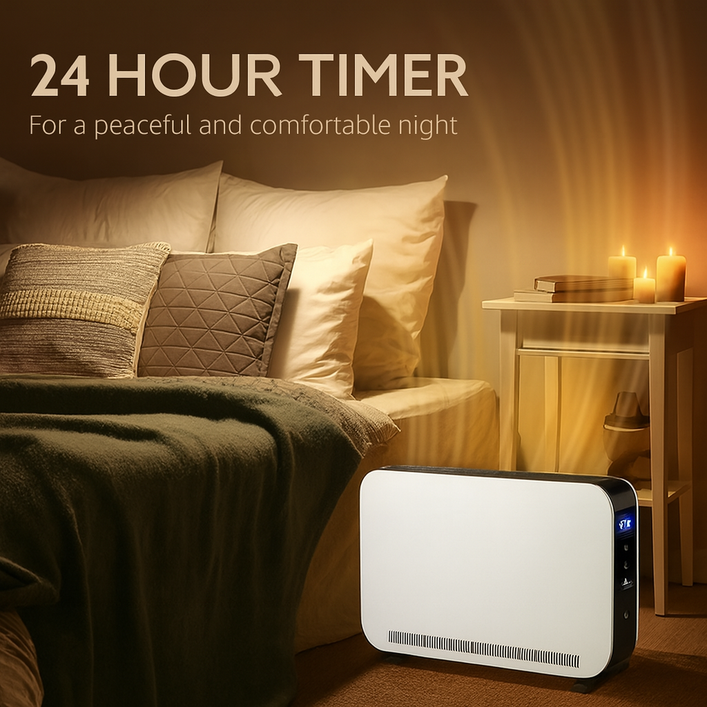 Termoconvettore Elettrico 2180W con Timer e Termostato