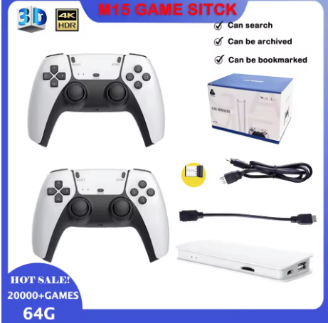 🎮 Console M15 Game Stick 4K – 20.000+ Giochi Retro