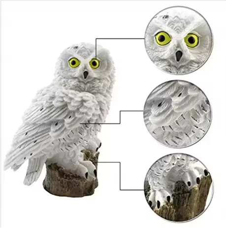 🦉 Lampada Solare Impermeabile a Forma di Gufo