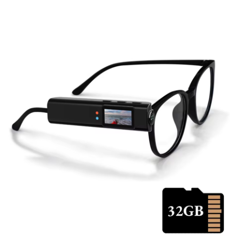 Occhiali Smart con Fotocamera Integrata e Display Laterale
