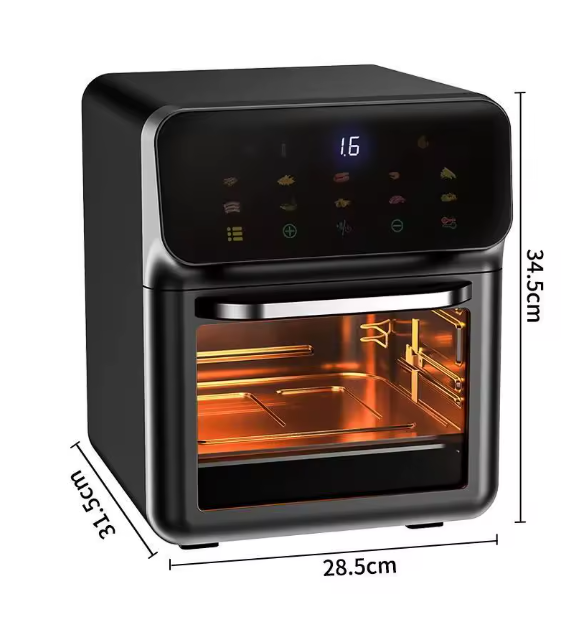 Friggitrice ad Aria Elettrica 10L con Forno a Convezione 360°
