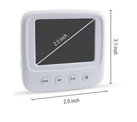 ⏰ Orologio Digitale con Termometro e Igrometro – Display a Faccina 🌡️💧