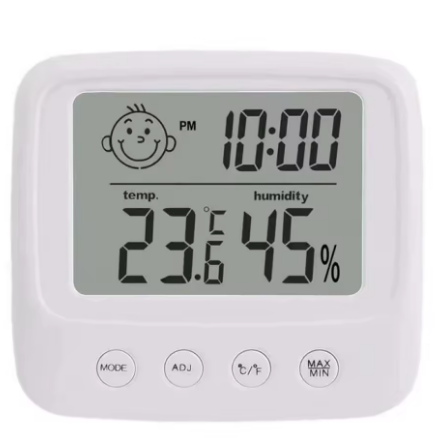 ⏰ Orologio Digitale con Termometro e Igrometro – Display a Faccina 🌡️💧