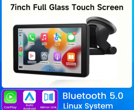 🚗 Schermo Touch 7" per Auto – CarPlay / Android Auto / Mirror Link 🚗
