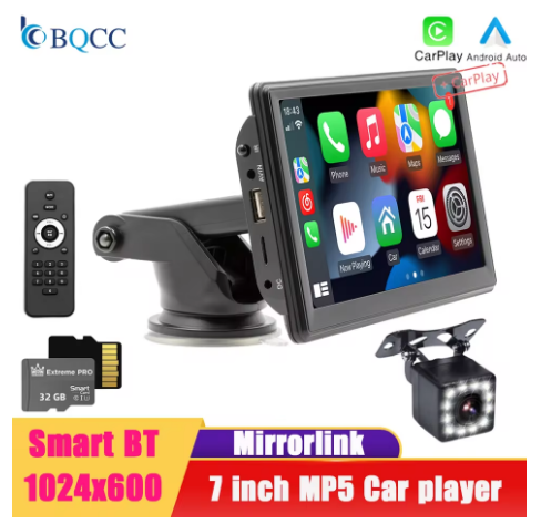 🚘 Schermo Multimediale 7” per Auto – CarPlay / Android Auto / Bluetooth 5.1 🚘