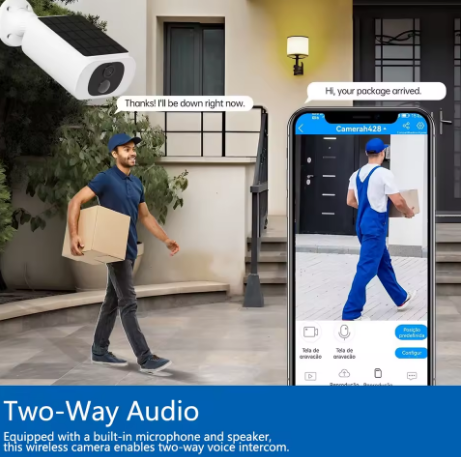📷 2 Telecamere di Sorveglianza 4G con Pannello Solare – 5MP Tuya SmartLife 📷
