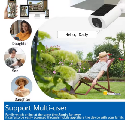 📷 2 Telecamere di Sorveglianza 4G con Pannello Solare – 5MP Tuya SmartLife 📷