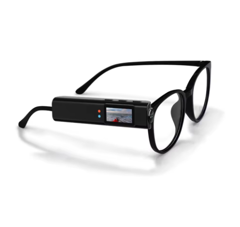 Occhiali Smart con Fotocamera Integrata e Display Laterale
