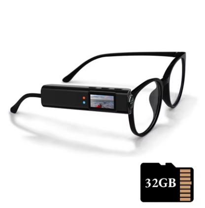 Occhiali Smart con Fotocamera Integrata e Display Laterale