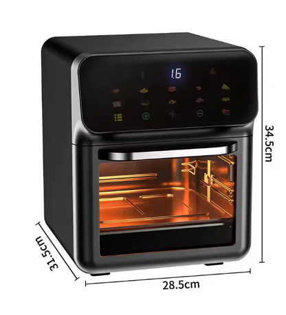 Friggitrice ad Aria Elettrica 10L con Forno a Convezione 360°