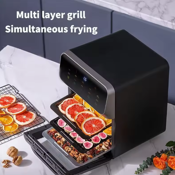 Friggitrice ad Aria Elettrica 10L con Forno a Convezione 360°