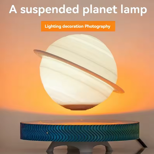 Lampada Saturno Fluttuante a Levità Magnetica – Rotante 360° con LED Decorativi